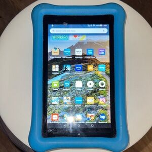 Amazon Tablet with Blue Protective Case